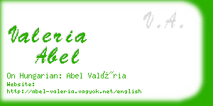 valeria abel business card